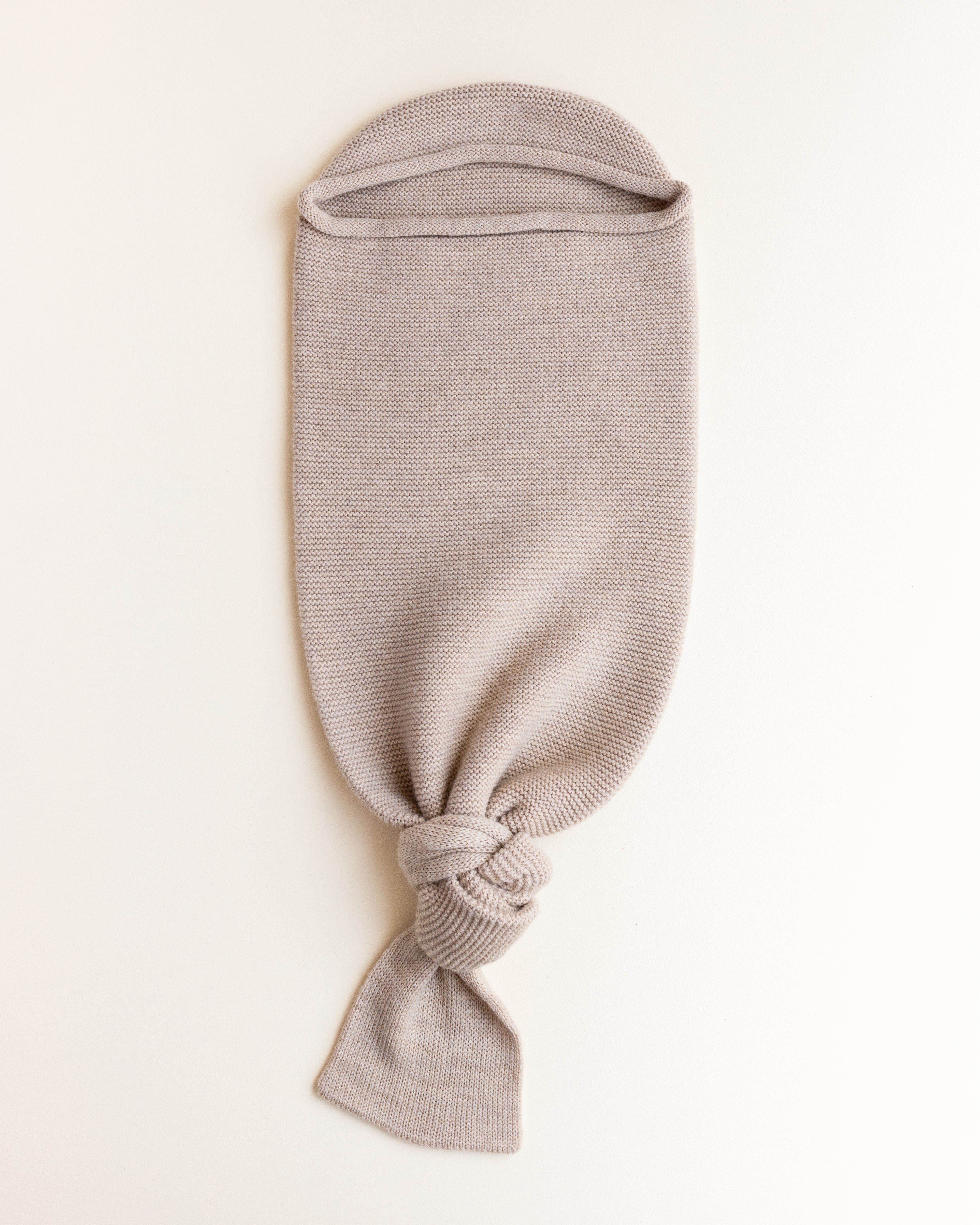 Baby Cocoon Pucksack für Herbst Winter, beige aus baumwolle