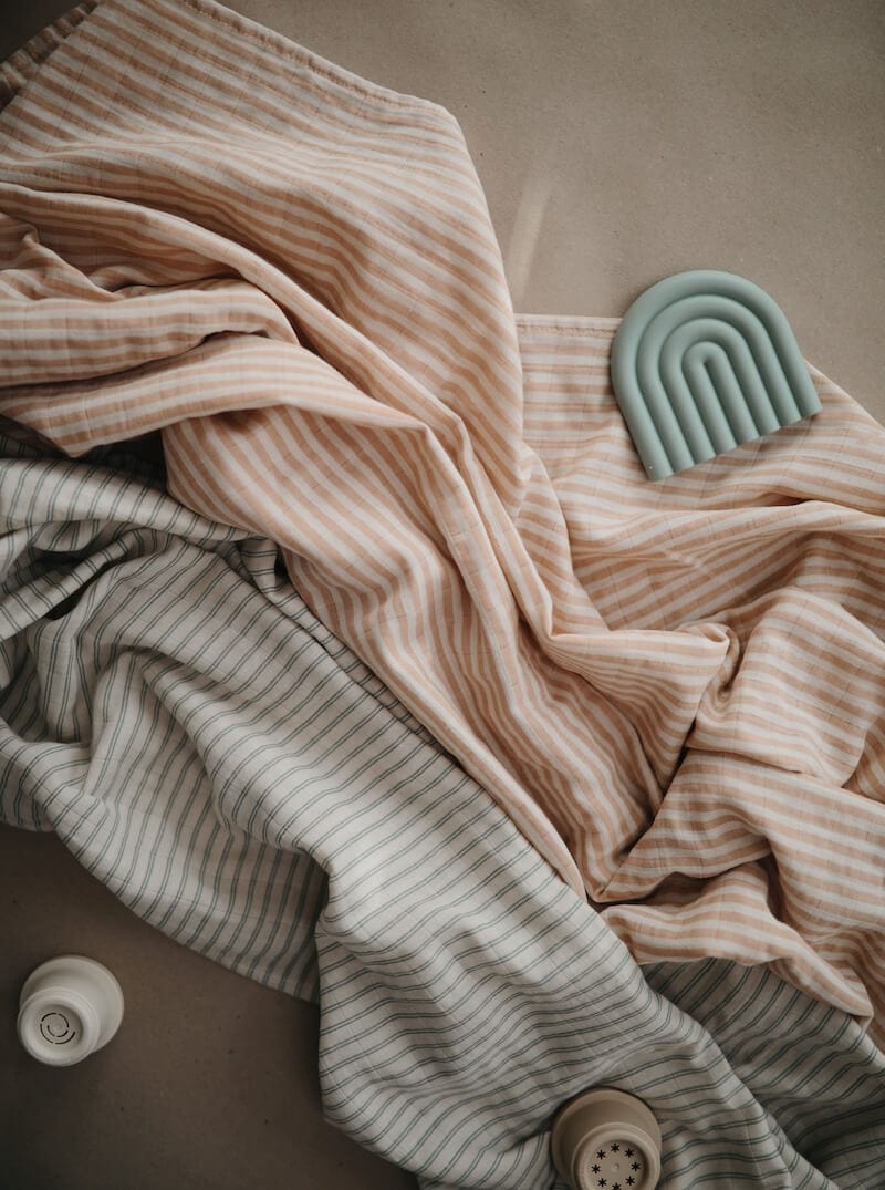 Muslin Puck Cloth "Nature Stripes