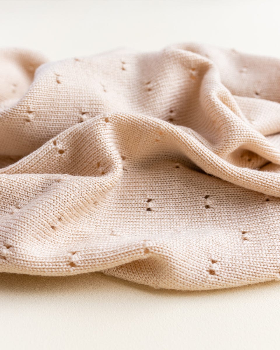 Merino wool blanket "Bibi" Oats