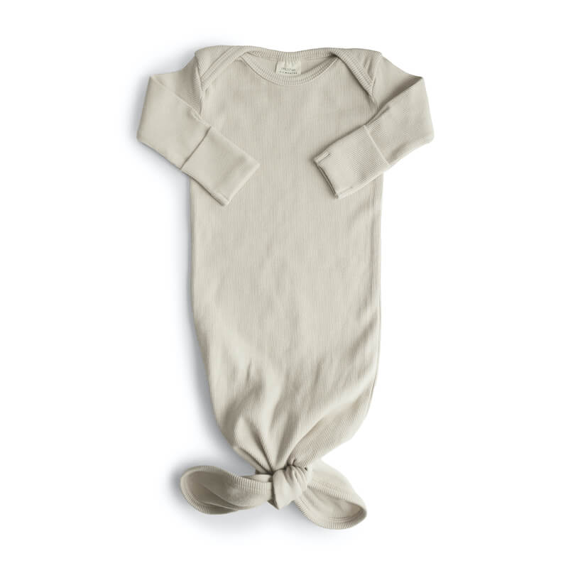 Ribbed baby dress "Ivory