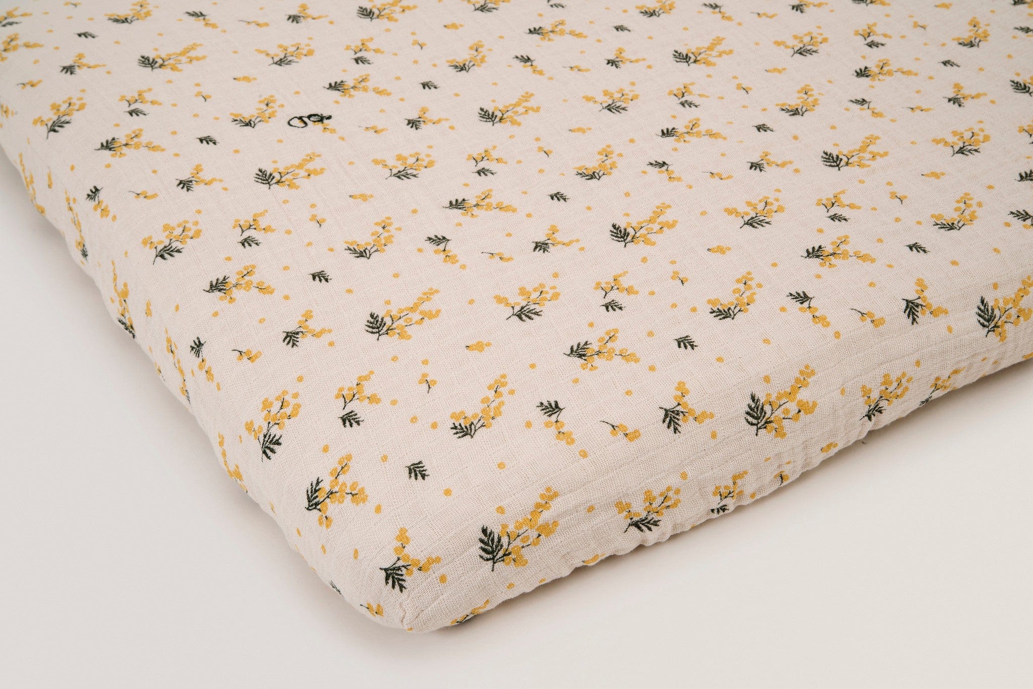 Muslin fitted sheet Mimosa for FREDERICK and PAUL