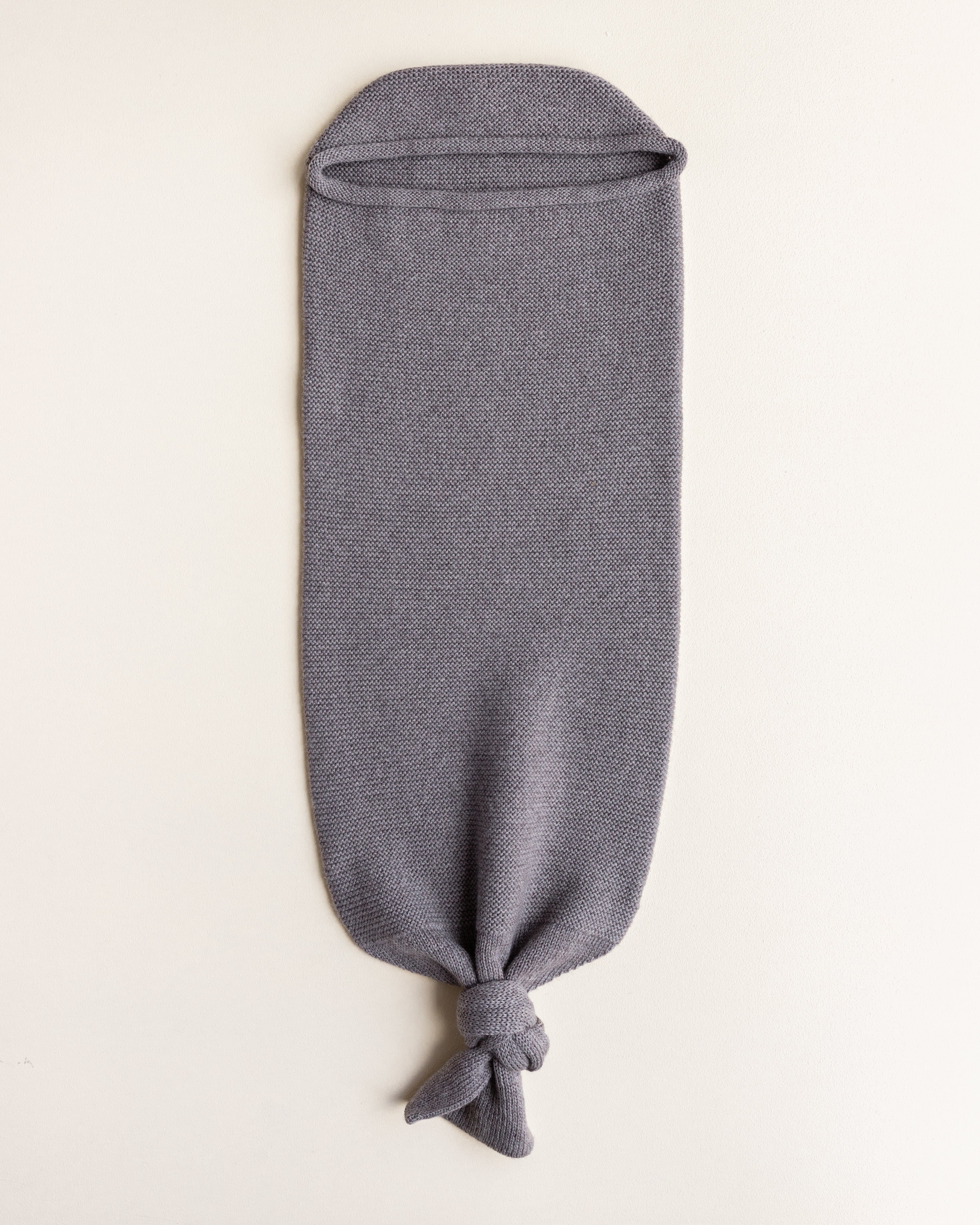Baby Cocoon pucksack for autumn winter, gray-brown cotton