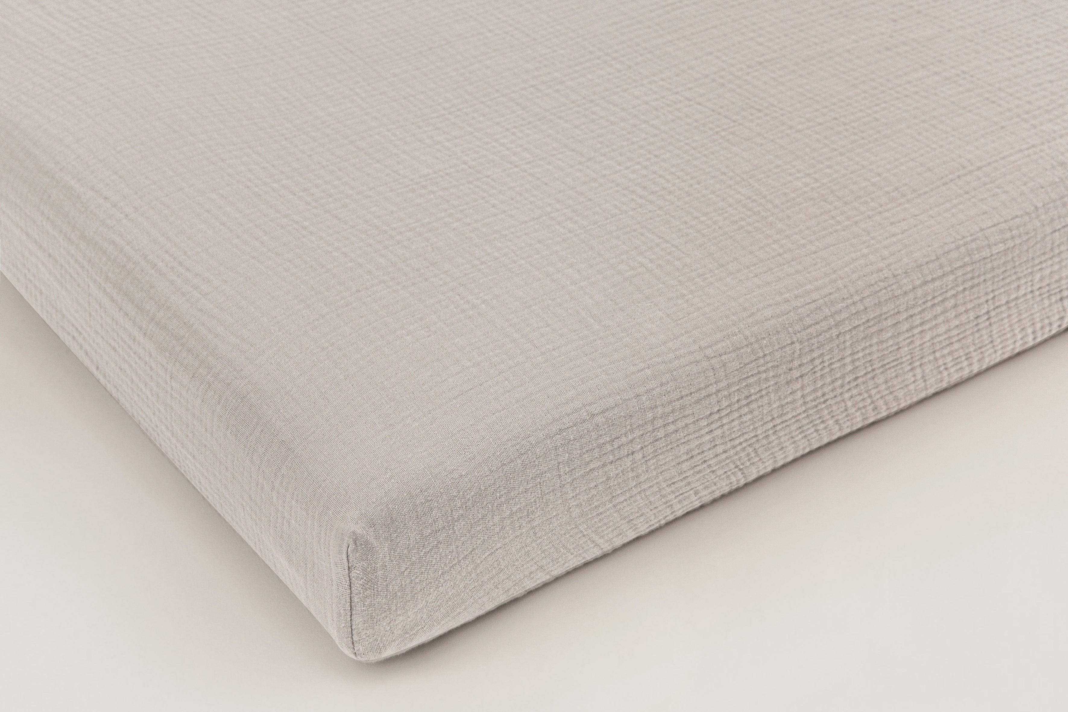 Muslin fitted sheet Grey for FREDERICK and PAUL
