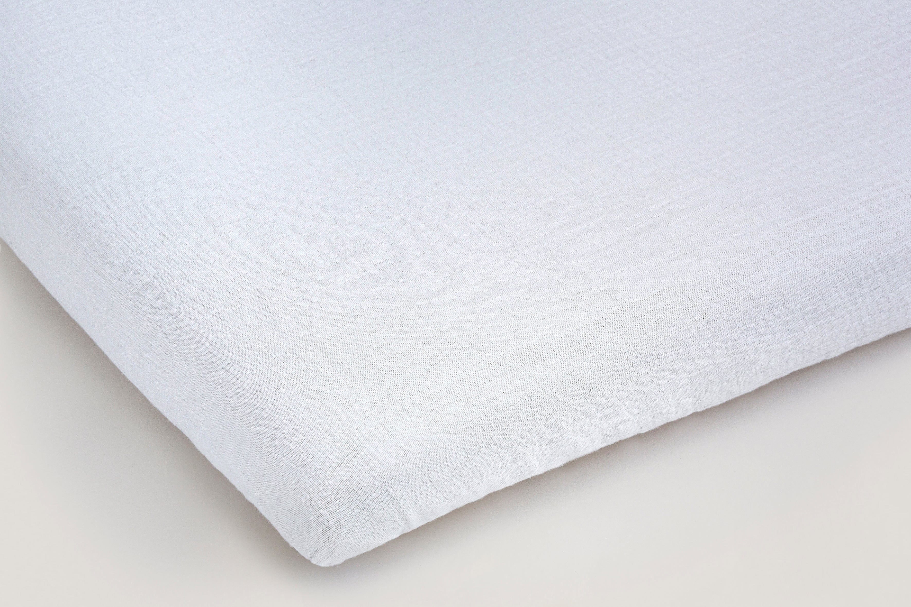 Muslin fitted sheet White for FREDERICK and PAUL