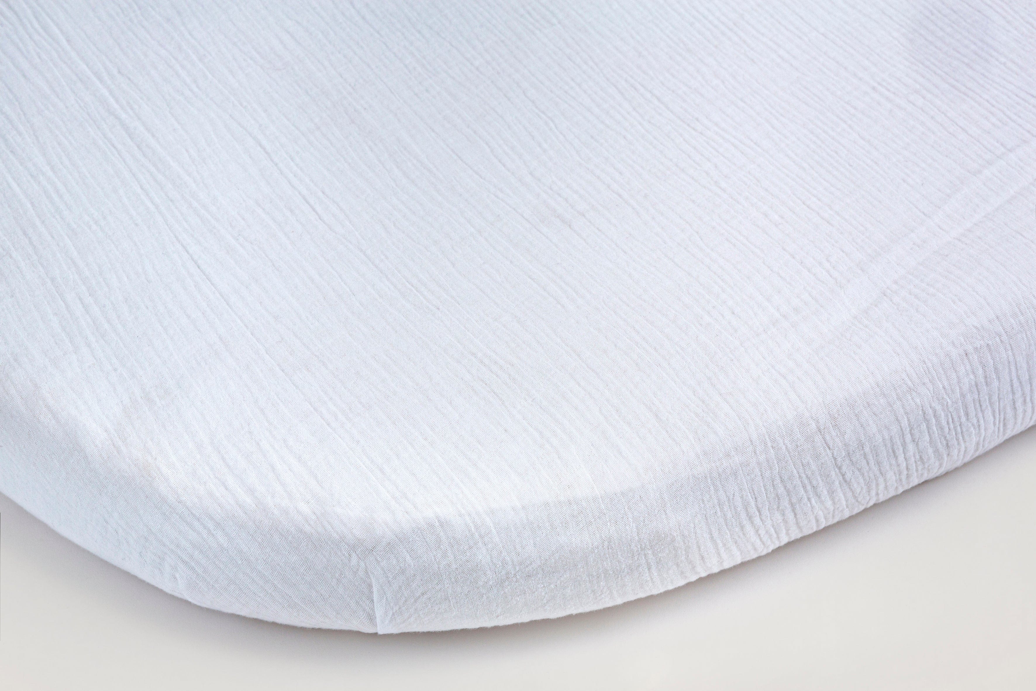 White muslin fitted sheet for LOLA and EMIL