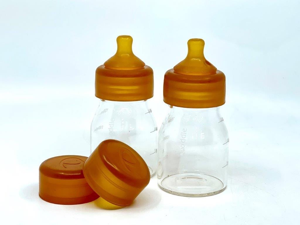 Mini Stillflaschen aus Glas (2er Pack)